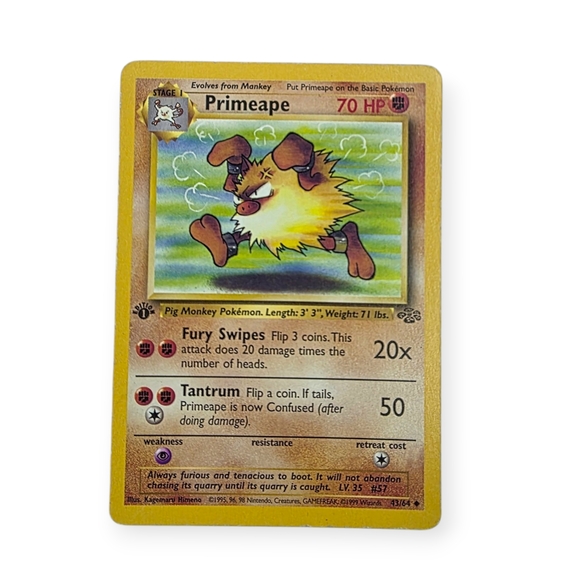Pokemon Other - 1st Edition Vintage 90s Jungle Primeape Pokemon Trading Card